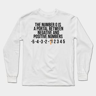 Negative and Positive Numbers Long Sleeve T-Shirt